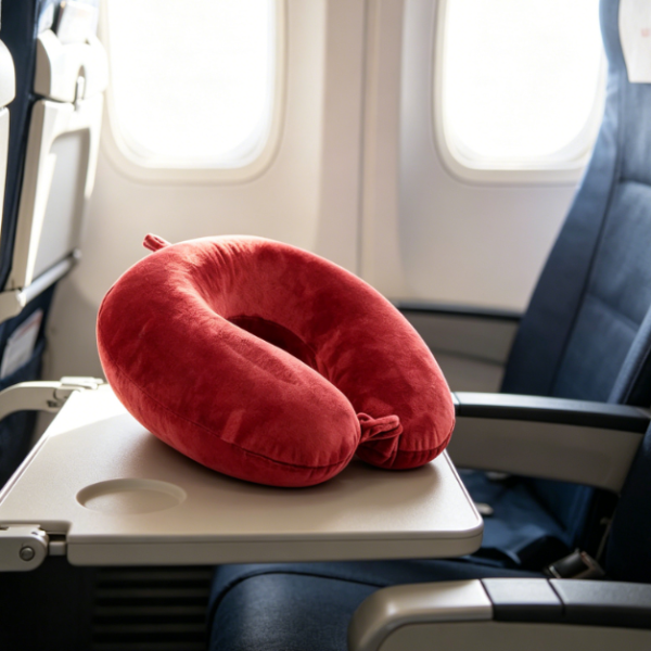 Memory Foam Neck Pillow: Lightweight & Compact—A Camping & Naptime Essential