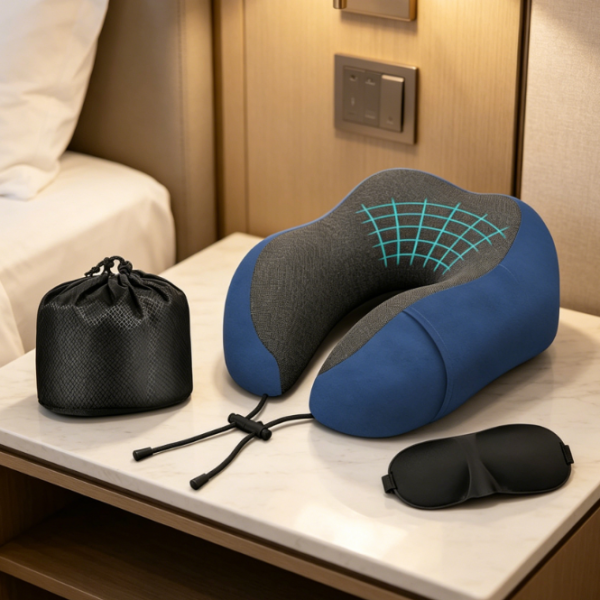 Memory Foam Neck Pillow: Washable & Adjustable—Ensuring Peaceful Sleep in Any Setting
