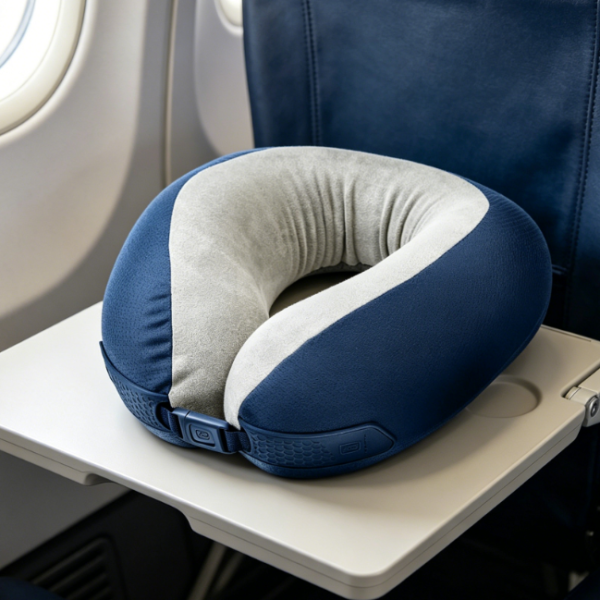Deluxe Memory Foam Neck Pillow: Sleep in Pure Comfort—Your Ideal Companion for Travel & Business Trips